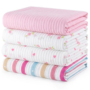Muslin Baby Swaddle - Extra-Large - Set of 4 | Flower Girl