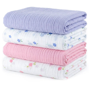Muslin Baby Swaddle - Extra-Large - Set of 4 | Blossom Baby