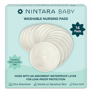 NintaraBaby Washable Nursing Pads | Set of 14