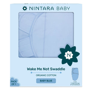 Wake Me Not Swaddle -Baby Blue