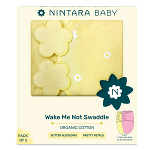 Wake Me Not Swaddle - Set of 2 | Butter Blossoms + Pretty Petals