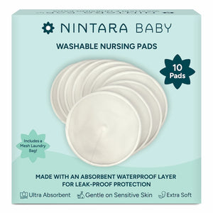NintaraBaby Washable Nursing Pads | Set of 10