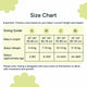 Nintara Baby sleep sack size chart. Size S fits babies 22-26 inches, 4-8 kg, aged 3-9 months. Size M fits 26-30 inches, 7-10 kg, aged 6-12 months. Size L fits 30-35 inches, 10-13 kg, aged 12-18 months. Size XL fits 35-40 inches, 11-16 kg, aged 18-24 months.