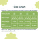 Nintara Baby sleep sack size chart. Size S fits babies 22-26 inches, 4-8 kg, aged 3-9 months. Size M fits 26-30 inches, 7-10 kg, aged 6-12 months. Size L fits 30-35 inches, 10-13 kg, aged 12-18 months. Size XL fits 35-40 inches, 11-16 kg, aged 18-24 months.