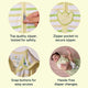 Nintara Baby sleep sack feature highlights: safety-tested top quality zipper, zipper pocket to secure zipper, shoulder snap buttons for easy access, and bottom zip opening for hassle-free diaper changes.