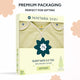 Nintara Baby Sleep Sack 0.5 TOG pack of 1, size XL. Soft yellow gift box packaging showing Soft Sage sleep bag. 100% organic cotton, GOTS certified, soft and breathable, lovingly made in India.