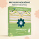 Nintara Baby Sleep Sack 0.5 TOG pack of 1, size XL. Soft yellow gift box packaging showing Soft Sage sleep bag. 100% organic cotton, GOTS certified, soft and breathable, lovingly made in India.