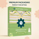 Nintara Baby Sleep Sack 0.5 TOG pack of 1, size S. Green gift box packaging showing Citrus Stripes sleep bag. 100% organic cotton, GOTS certified, soft and breathable.