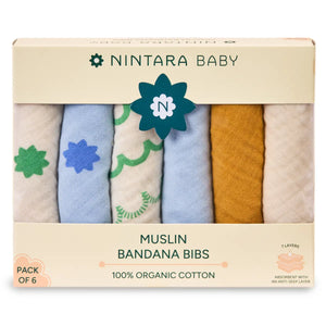 Baby Bandana Bibs - Set of 6 | Mega Pack