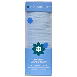 Baby Hooded Towel | Blue Stars