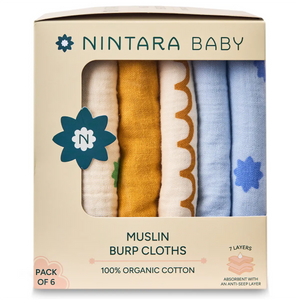 Baby Burp Cloths - Set of 6 | Mega Pack
