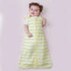 Nintara Baby Sleep Sack 0.5 TOG pack of 1, Green gift box packaging showing Citrus Stripes sleep bag. 100% organic cotton, GOTS certified, soft and breathable.
