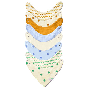 Baby Bandana Bibs - Set of 8 | Golden Bloom Baby